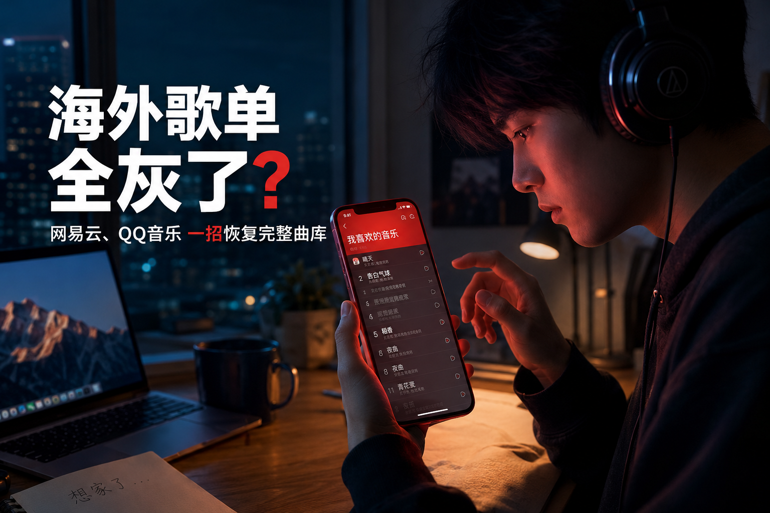 海外网易云、QQ音乐歌单变灰怎么办？一文看懂恢复方法
